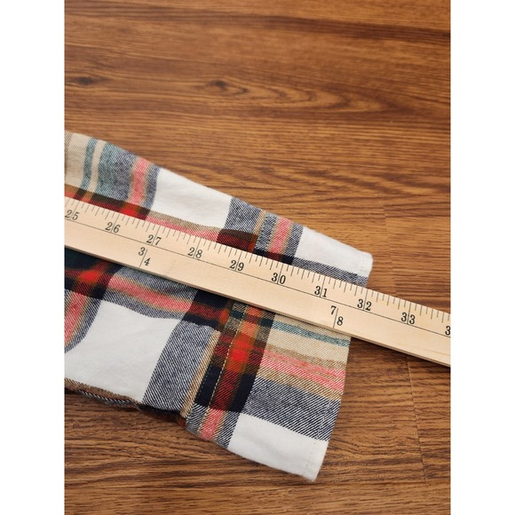 J Crew Midweight Plaid Flannel Shirt Classic Mens Size XL - Picture 6 of 6